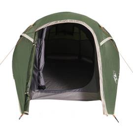 Cort de camping pentru 3 persoane, verde, impermeabil, 7 image
