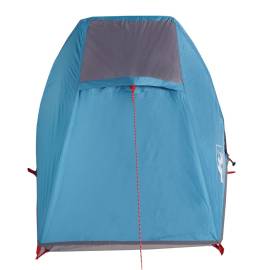 Cort de camping tunel pentru 1 persoană, albastru, impermeabil, 7 image