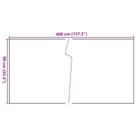 Paravan pentru balcon, maro și negru, 400x90 cm, poliratan, 7 image