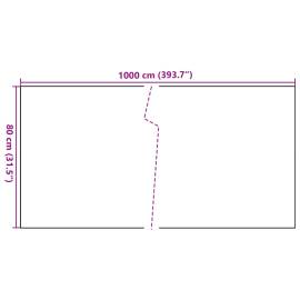 Paravan pentru balcon, negru, 1000x80 cm, poliratan, 7 image