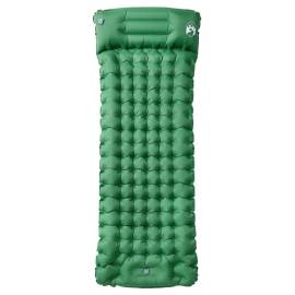 Saltea camping auto-gonflabilă, cu pernă, 1 persoană, verde, 2 image