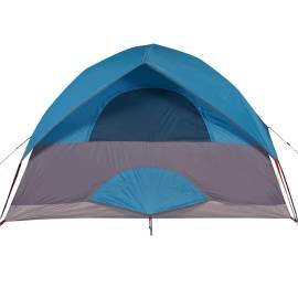 Cort de camping cupolă pentru 3 persoane, albastru, impermeabil, 10 image