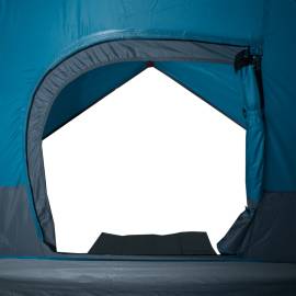 Cort de camping cupolă pentru 3 persoane, albastru, impermeabil, 11 image