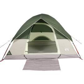 Cort de camping cupolă pentru 3 persoane, verde, impermeabil, 7 image