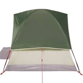 Cort de camping cupolă pentru 3 persoane, verde, impermeabil, 9 image