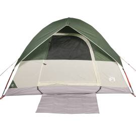 Cort de camping cupolă pentru 3 persoane, verde, impermeabil, 8 image