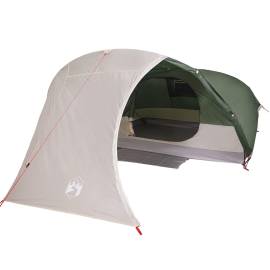 Cort de camping cupolă pentru 4 persoane, verde, impermeabil, 7 image