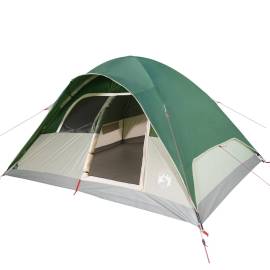 Cort de camping cupolă pentru 6 persoane, verde, impermeabil, 5 image