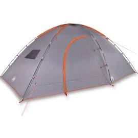 Cort de camping pentru 8 persoane, gri/portocaliu, impermeabil, 2 image