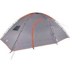 Cort de camping pentru 8 persoane, gri/portocaliu, impermeabil, 4 image