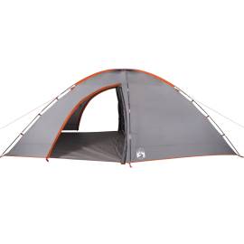 Cort de camping pentru 8 persoane, gri/portocaliu, impermeabil, 7 image
