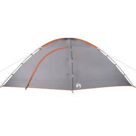 Cort de camping pentru 8 persoane, gri/portocaliu, impermeabil, 5 image
