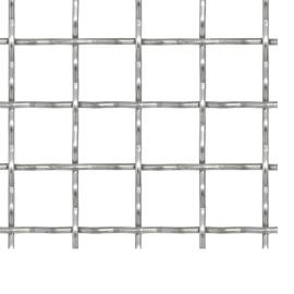 Gard de sârmă sertizată, 100x85 cm, 11x11x2 mm, oțel inoxidabil, 3 image