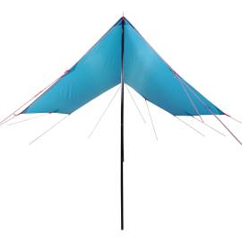 Prelată de camping, albastru, 460x305x210 cm, impermeabilă, 3 image