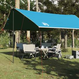Prelată de camping, albastru, 460x305x210 cm, impermeabilă