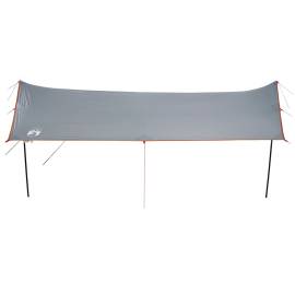 Prelată de camping gri/portocaliu, 460x305x210 cm, impermeabilă, 4 image