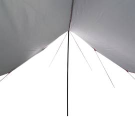 Prelată de camping gri/portocaliu, 460x305x210 cm, impermeabilă, 5 image