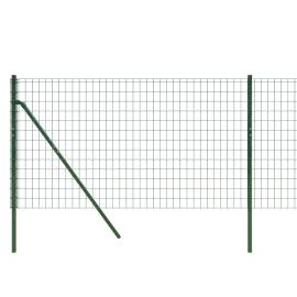 Gard plasă de sârmă, verde, 1,1x10 m, oțel galvanizat, 4 image