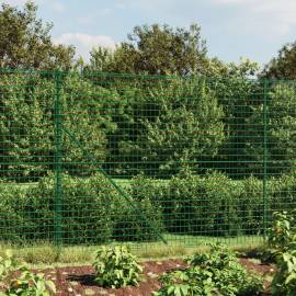 Gard plasă de sârmă, verde, 1,6x10 m, oțel galvanizat