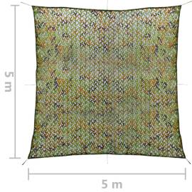 Plasă de camuflaj cu geantă de depozitare, verde, 5x5 m, 5 image