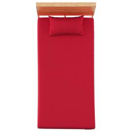   cearșafuri pat, vișiniu, 2 buc., lână de poliester, 100x200 cm, 2 image
