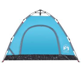 Cort de camping pentru 3 persoane, setare rapidă, albastru, 7 image