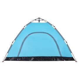 Cort de camping pentru 4 persoane, setare rapidă, albastru, 9 image