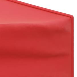 Cort pliabil pentru petrecere, pereți laterali, roșu, 3x3 m, 5 image