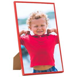 Rame foto colaj pentru perete/masă, 5 buc., roșu, 70x90 cm, mdf, 2 image