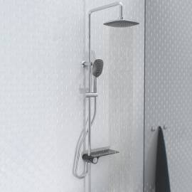 SchÜtte set de duș cu tavă laterală „aquastar”, crom-antracit, 2 image