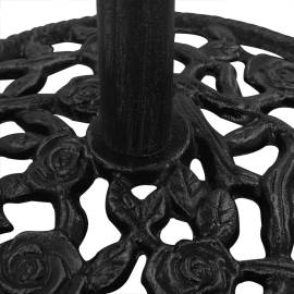 Suport de umbrelă, negru, 48x48x33 cm, fontă, 5 image