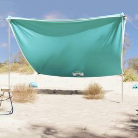 Baldachin de plajă cu ancore de nisip, verde, 304x300 cm, 3 image
