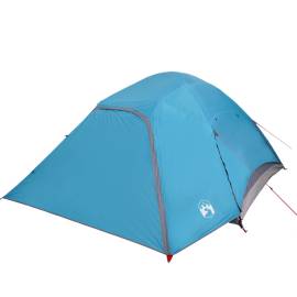 Cort de camping cupolă pentru 4 persoane, albastru, impermeabil, 5 image