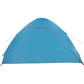Cort de camping cupolă pentru 4 persoane, albastru, impermeabil, 7 image