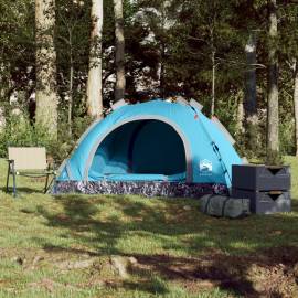 Cort de camping pentru 2 persoane, setare rapidă, albastru, 3 image