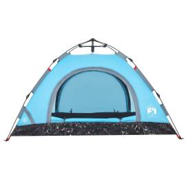 Cort de camping pentru 2 persoane, setare rapidă, albastru, 6 image