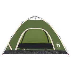 Cort de camping pentru 4 persoane, setare rapidă, verde, 6 image