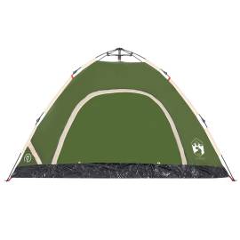 Cort de camping pentru 4 persoane, setare rapidă, verde, 7 image