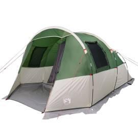 Cort de camping tunel pentru 4 persoane, verde, impermeabil, 2 image