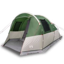 Cort de camping tunel pentru 4 persoane, verde, impermeabil, 4 image