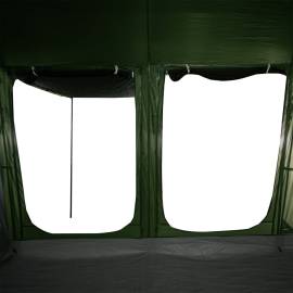 Cort de familie tunel, 10 persoane, verde, impermeabil, 10 image