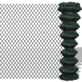 Gard de legătură din plasă, verde, 1,5 x 15 m, oțel