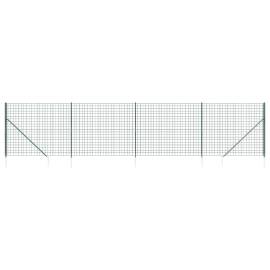 Gard plasă de sârmă cu țăruși de fixare, verde, 1,6x10 m, 2 image