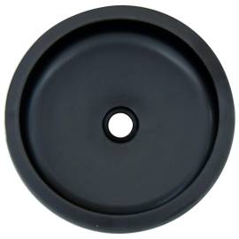 Lavoar de blat, negru și albastru, rotund, Φ41x14 cm, ceramică, 4 image