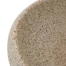 Lavoar de blat, nisipiu, 59x40x15 cm, ceramică, oval, 7 image