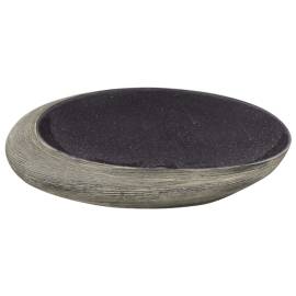 Lavoar de blat, violet și gri, 59x40x14 cm, ceramică, oval, 4 image