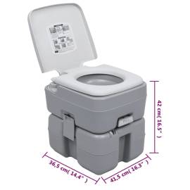 Set portabil cu toaletă și lavoar pentru camping, 8 image