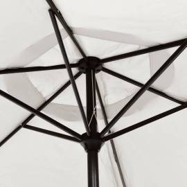 Umbrelă de soare, nisipiu, 200 x 224 cm, aluminiu, 5 image