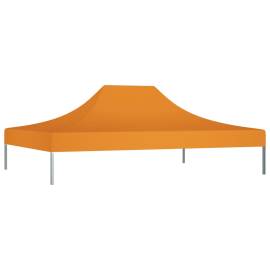 Acoperiș pentru cort de petrecere, portocaliu, 4,5x3 m 270 g/m², 2 image