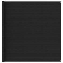 Covor pentru cort, negru, 200x200 cm